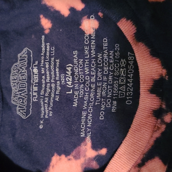 Reverse Tie Dye My Hero Academia - Picture 3 of 4